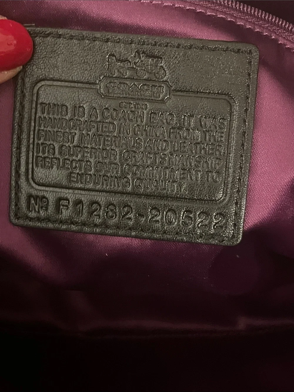 Coach excellent used